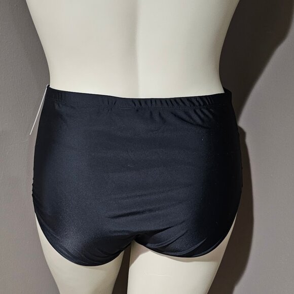 Island Escape Plus Size High-Waist Bikini Bottoms - Picture 4 of 9